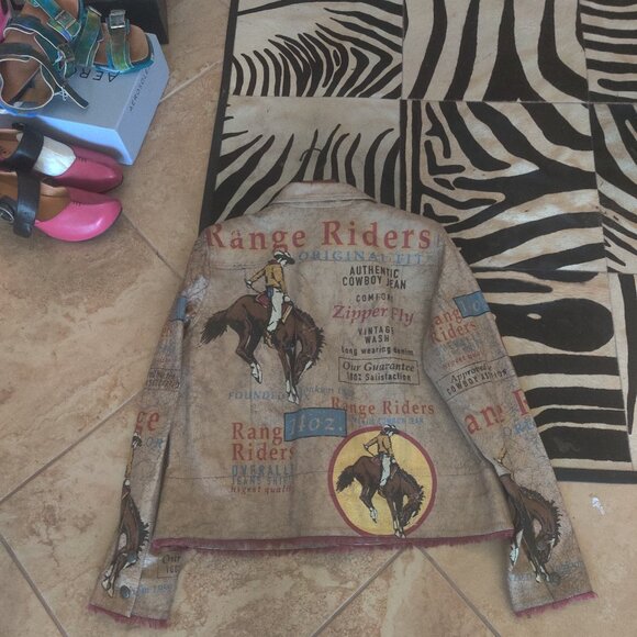 Double D Ranch leather jacket size 2x  brand New $1500 - Picture 2 of 4